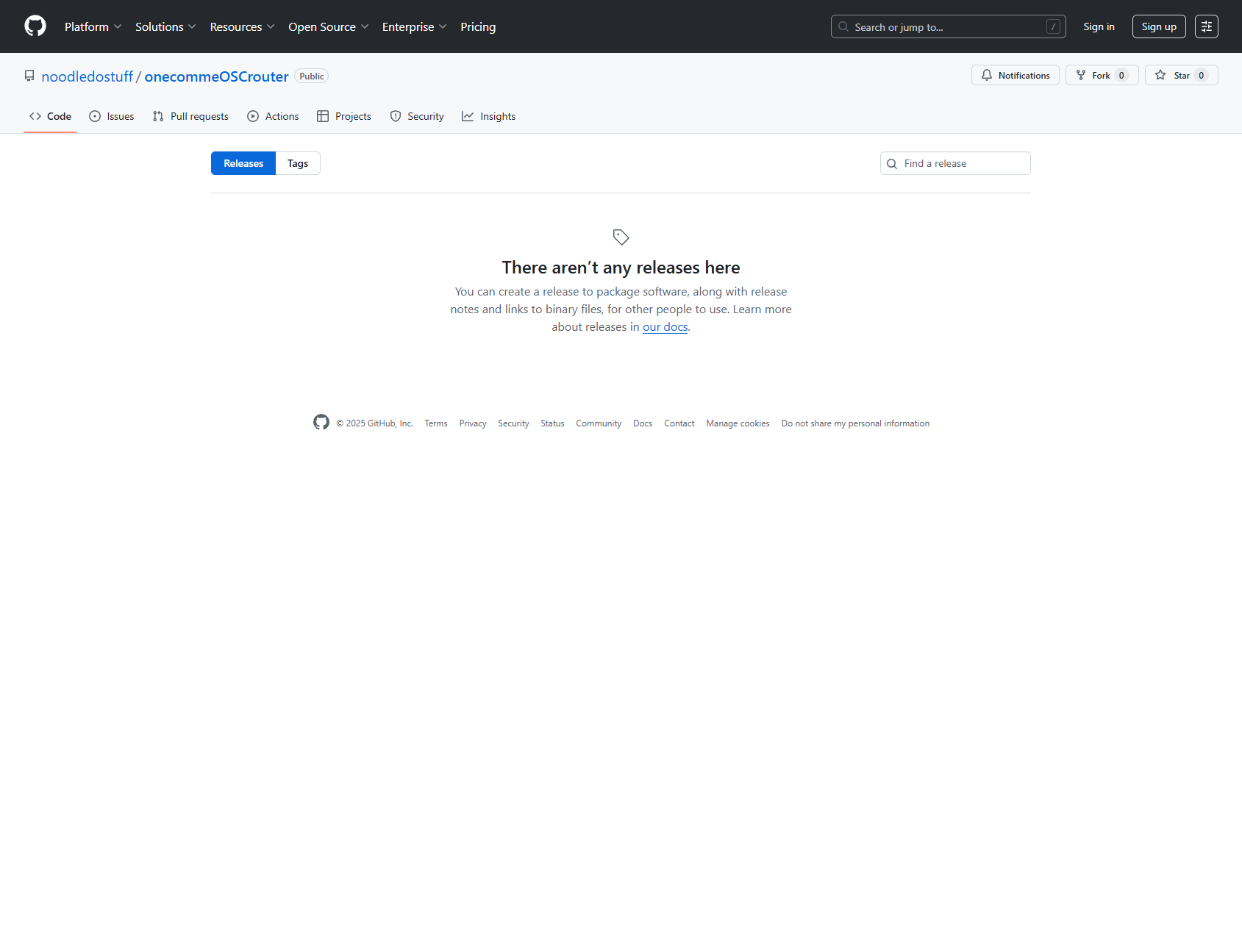 GitHub Releases page showing download button